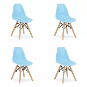 Krzesło ZUBI - niebieskie x 4