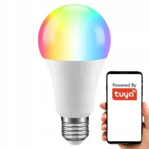 Inteligentna Żarówka Kolorowa Smart LED RGB+CCT E27 9W WiFi TUYA