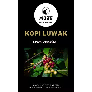 Kawa Kopi Luwak Sumatra- certyfikat zmielona 200g.
