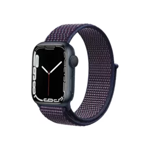 Crong Nylon - Pasek sportowy do Apple Watch 42/44/45/49 mm (Midnight Blue)