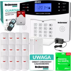 Alarm GSM Heckermann Guardian I Tuya BOX + 11xPIR