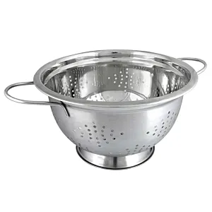 STALOWY DURSZLAK GŁĘBOKI 24cm Z UCHWYTAMI KiNGHOFF KH-1237