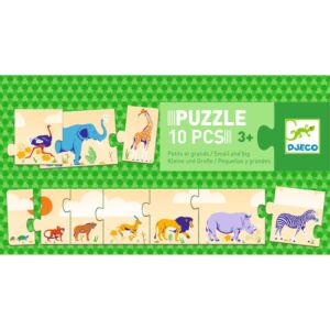 Puzzle tekturowe MAŁE I DUŻE DJ08189