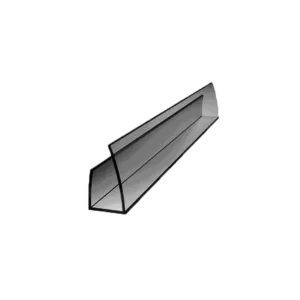 U-profil zamykający 2100mm, dymny (szary) 16mm