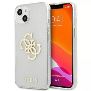 Guess Glitter 4G Big Logo - Etui iPhone 13 mini (przezroczysty)