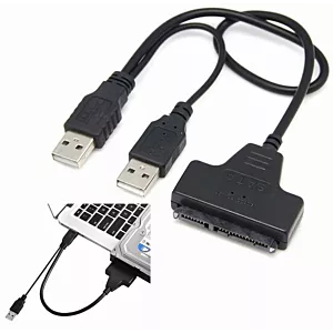 Adapter USB 2.0 do dysków 2,5" 3,5" SATA + zasilanie