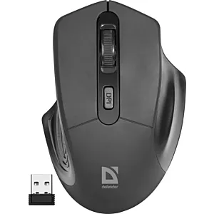 MYSZ DEFENDER DATUM MB-345 RF CZARNA OPTICAL 1600DPI 4P