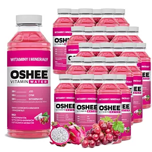 30x OSHEE Vitamin Water Witaminy i Minerały 555 ml