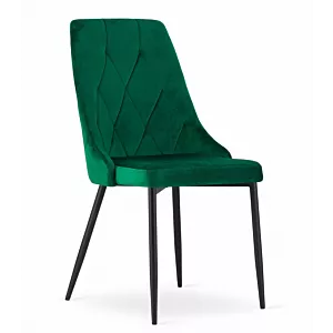 Krzesło IMOLA - ciemna zieleń aksamit x 1