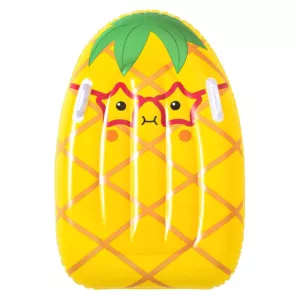 Deska dmuchana do pływania, ananas, Bestway, 84x56 cm, żółty