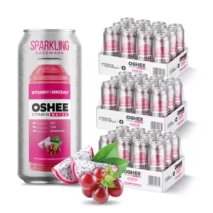 36x OSHEE Vitamin Water Sparkling witaminy i minerały 500 ml