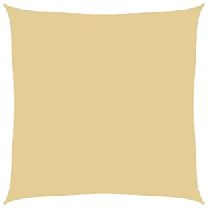 Żagiel przeciwsłoneczny, piaskowy, 5x5 m, 100% poliester