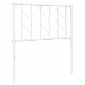 Metalowe wezgłowie, białe, 75 cm