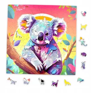 Puzzle Koala Mruu&Pruu 25 x 25 cm 150 elementów Układanka drewniana