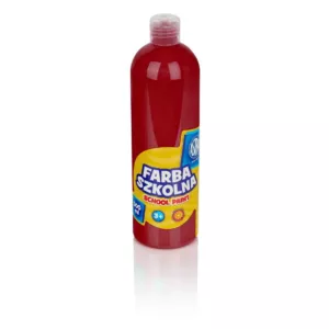 Farba szkolna Astra 500 ml - czerwona ciemna