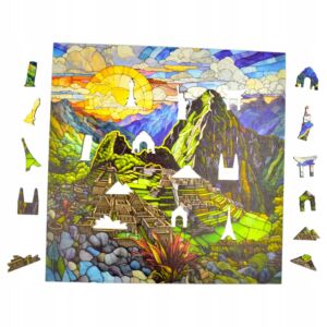 Puzzle Machu Picchu Mruu&Pruu 25 x 25 cm 150 elementów Układanka drewniana