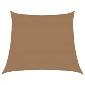 Żagiel przeciwsłoneczny, 160 g/m², kolor taupe, 4/5x4 m, HDPE