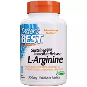 DOCTOR'S BEST Sustained Plus Immediate Release L-Arginine 500 mg (120 tabl.)