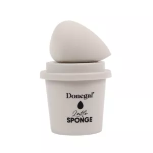 Donegal Latte Sponge  - gąbeczka do makijażu w zestawie z etui, 1 szt 