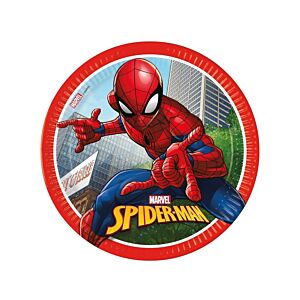Talerzyki, Spiderman Crime Fighter (Marvel), 23 cm, 8 szt.