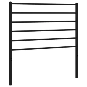 Metalowe wezgłowie, czarne, 75 cm