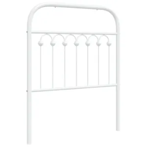 Metalowe wezgłowie, białe, 80 cm