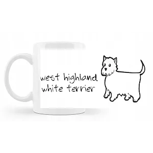Kubek z nadrukiem Rasy psów Highland white terrier