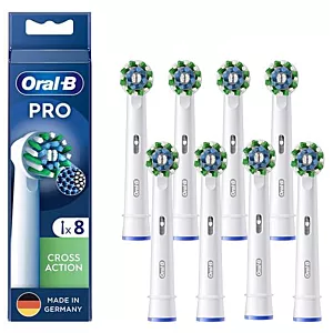 8x Końcówka ORAL-B EB50RX Cross Action PRO White