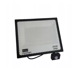 halogen naświetlacz LED SMD 200w 6500K z czujnikiem ruchu zewnętrzny IP66