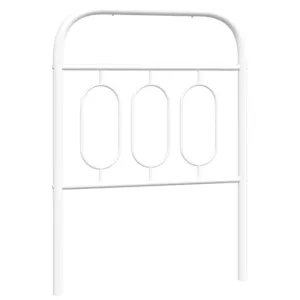 Metalowe wezgłowie, białe, 75 cm