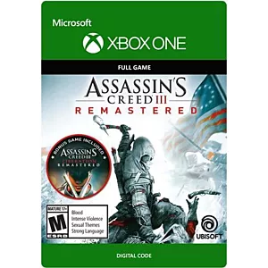 Assassin's Creed 3 Remastered XBOX One KLUCZ CD KEY KOD BEZ VPN 24/7