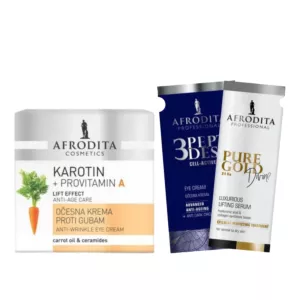 Afrodita Karotin Krem Regenerujący Na Okolice Oczu 15ml + 2 Próbki