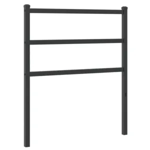 Metalowe wezgłowie, czarne, 80 cm
