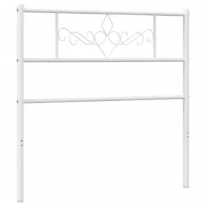 Metalowe wezgłowie, białe, 75 cm