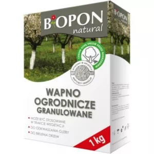 WAPNO OGRODNICZE GRANULOWANE DO BIELENIA I ODKWASZANIA GLEBY 1 kg biopon