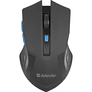 MYSZ DEFENDER ACCURA MM-275 RF CZARNO-NIEBIESKA OPTICAL 1600DPI 6P