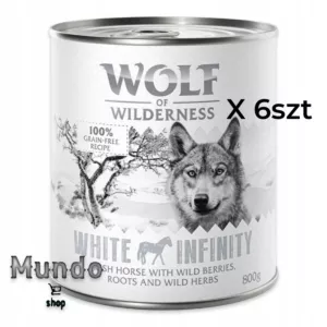 Mokra karma 800 g Wolf of wilderness Smak Konina 6 szt