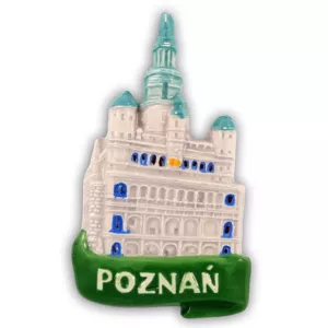 Ceramiczny magnes na lodówkę Poznań Ratusz