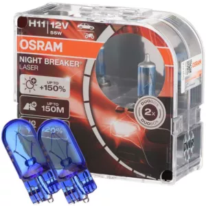 Mocne żarówki H11 OSRAM Night Breaker Laser + W5W