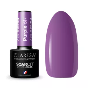 Claresa Lakier hybrydowy 5ml PURPLE 617 Fiolet