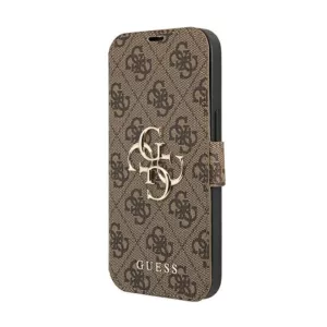 Guess Booktype 4G Big Metal Logo - Etui iPhone 13 Pro (brązowy)