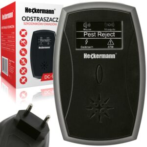 Odstraszacz ultradźwiękowy myszy, gryzoni, owadów Heckermann® DC-9028