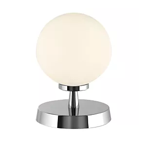 Lampa Stołowa Esben Touch Table Lamp Polished Chrome With Opal Glass