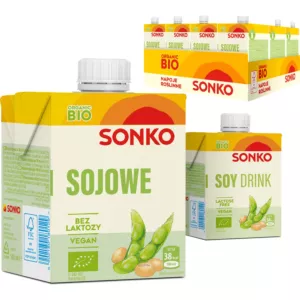 12x SONKO Sojowe Organic BIO napój roślinny 500ml