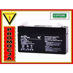 BAT0400 Akumulator zelowy 6V 1.3Ah MaxPower