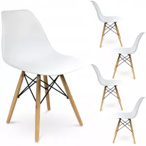 4 x Krzesło EVA białe (ikeabox)