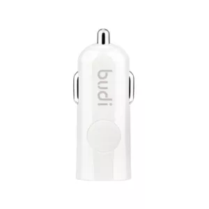 Budi - Ładowarka samochodowa USB (Biały)