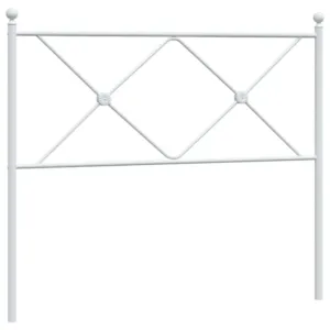 Metalowe wezgłowie, białe, 100 cm