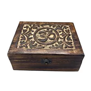 Drewniane Pudełko 20x15x7.5 cm - Om