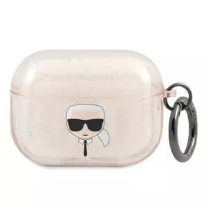 Karl Lagerfeld Karl Head Glitter - Etui Airpods Pro (złoty)